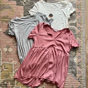 Bundle of Pinkblush maternity tops